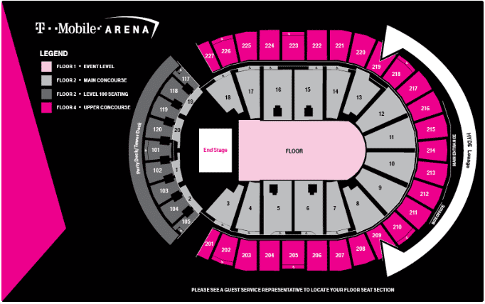 T Mobile Center Seating Chart