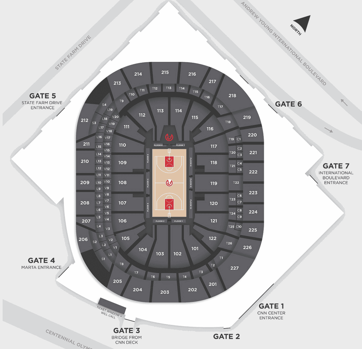 state farm arena seating chart