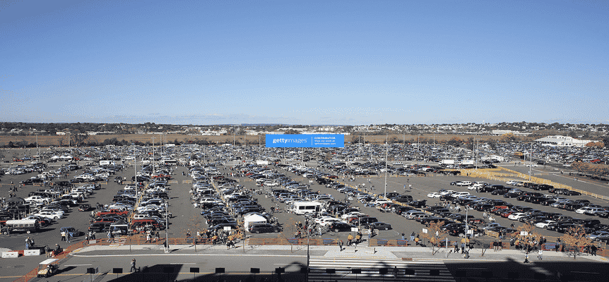 metlife stadium parking overview outside the stadium