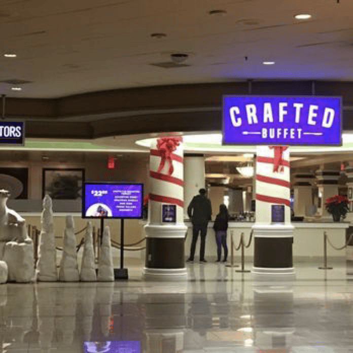 crafted buffet inside of the stratosphere