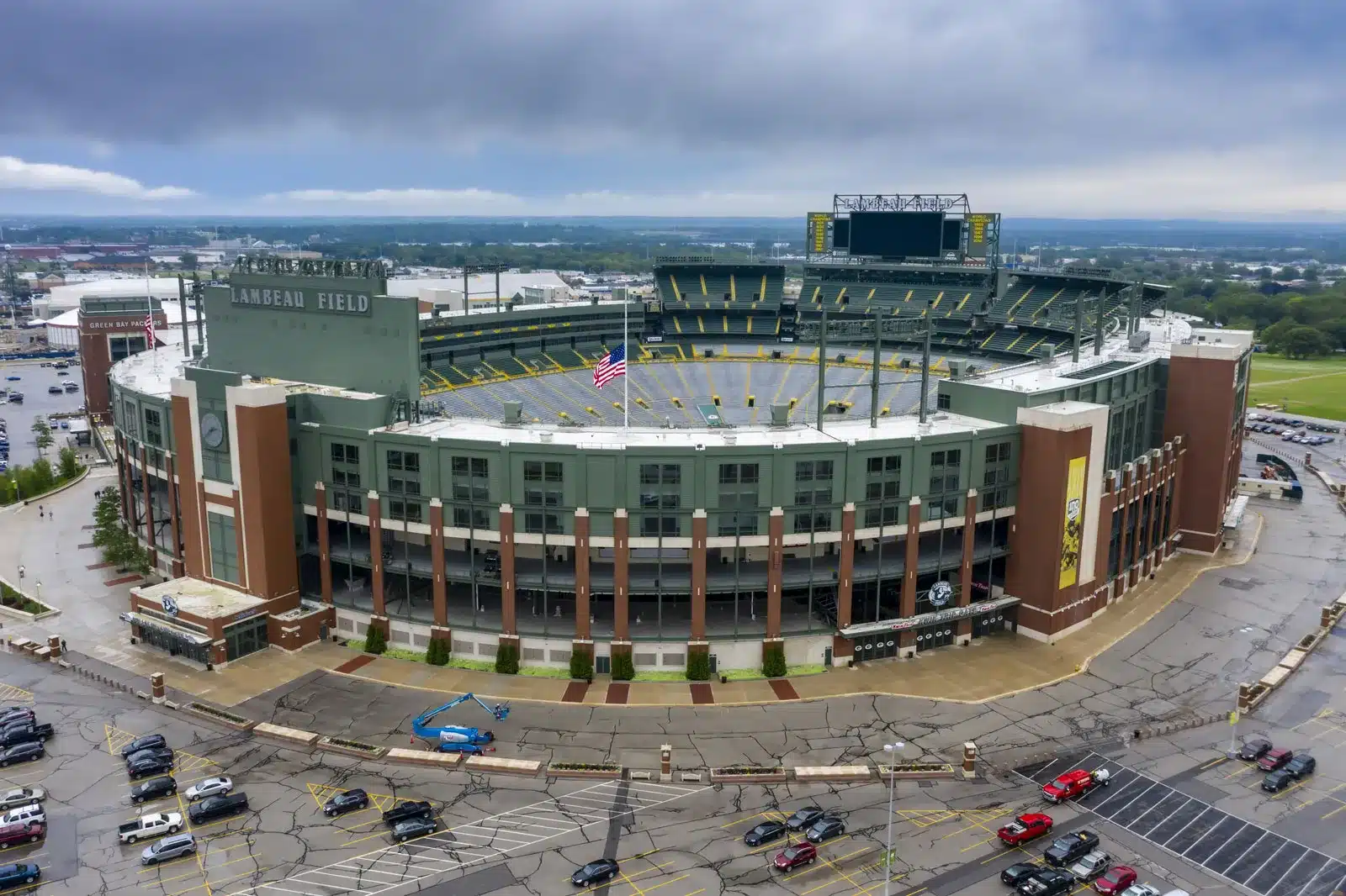 Lawn parking and tailgating all part of Lambeau experience