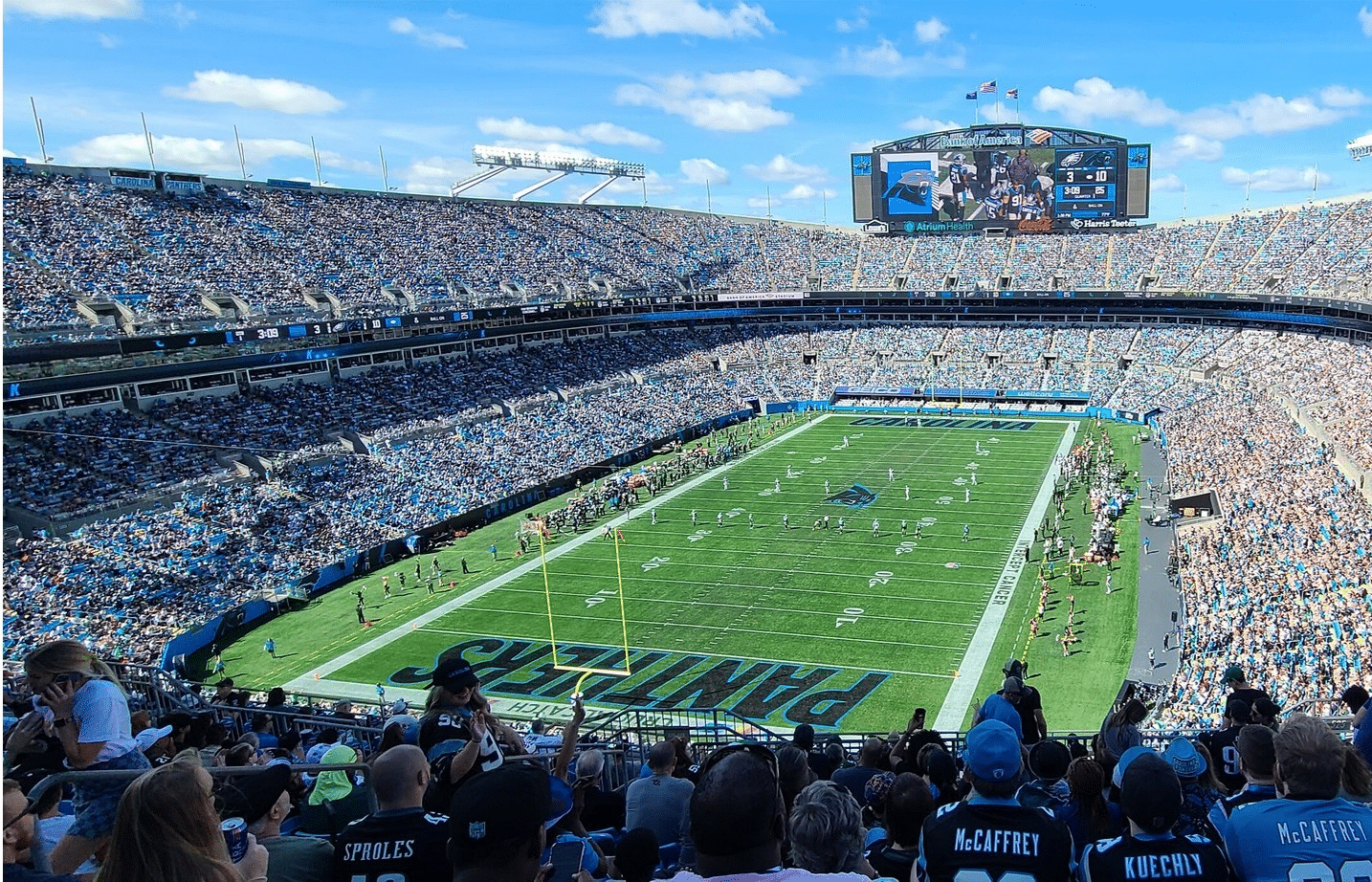 Panthers donating dirt from Bank of America Stadium to local parks