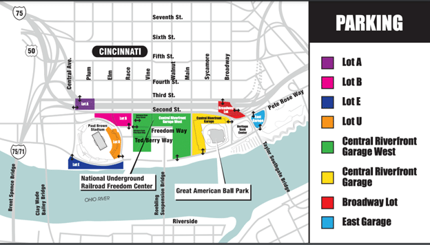 Great American Ball Park Parking Tips Overview Official Lots 