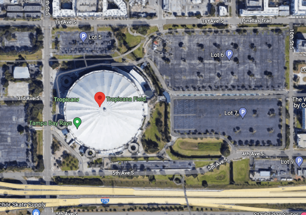 tropicana field parking tips overview goodl maps