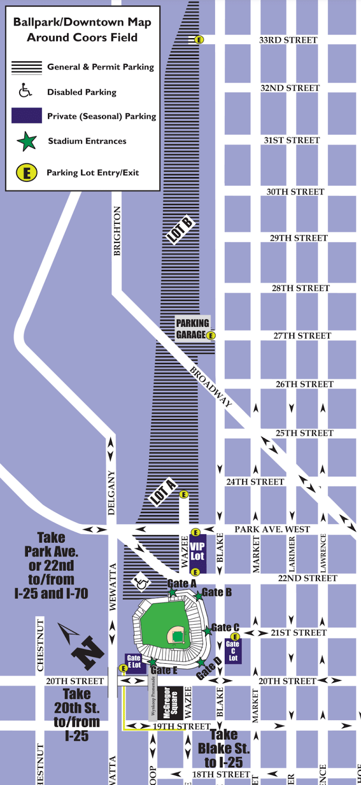 coors field tours parking