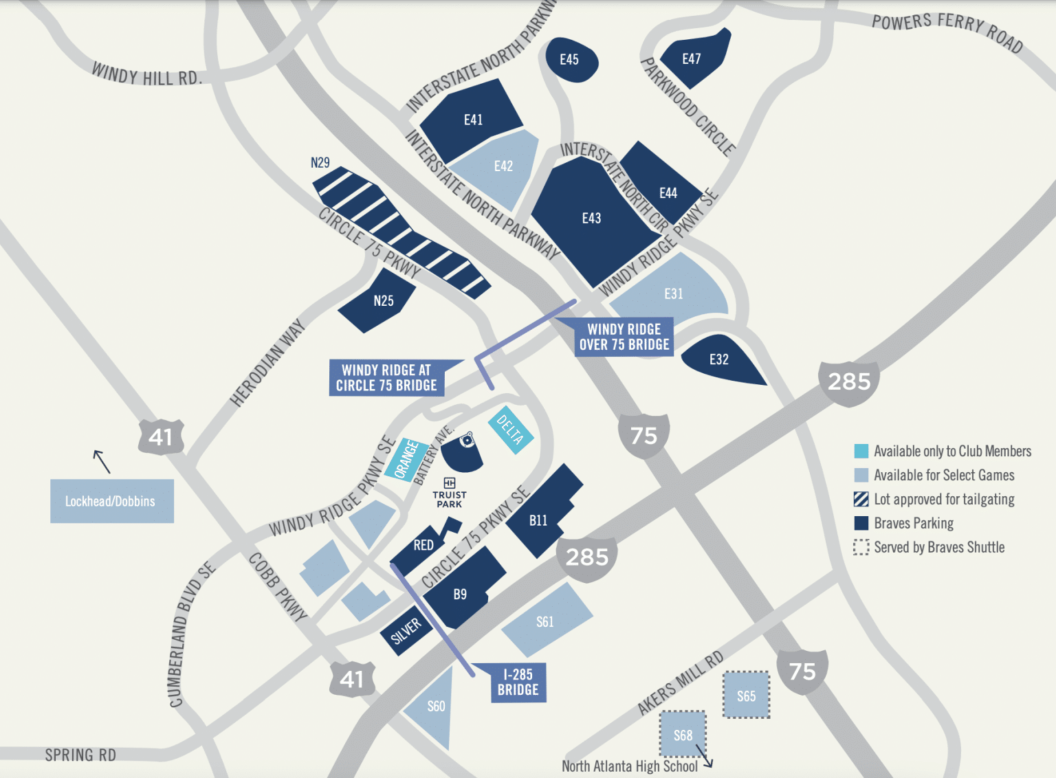 Truist Park Parking Ideas Information in Atlanta in 2023 RegalRefer