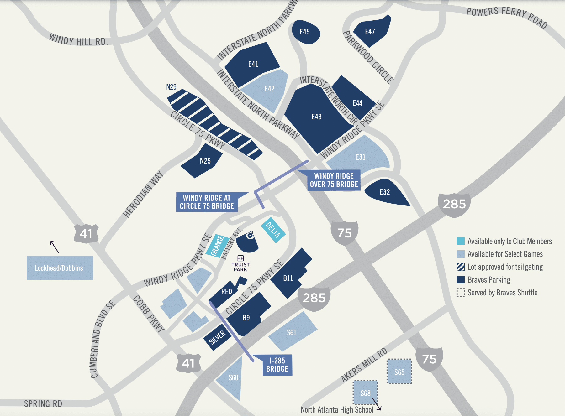 Truist Park Atlanta Ga Map 