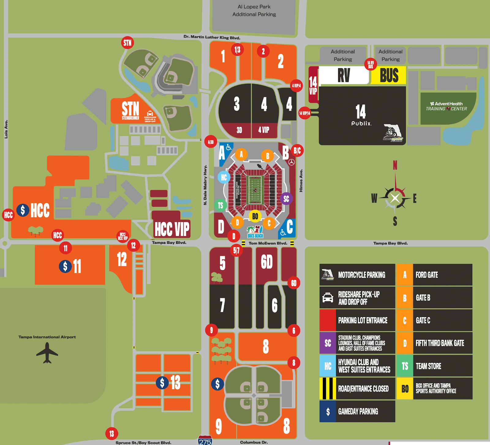 Raymond James Stadium Parking Tips Guide in Tampa Bay [2024 ]