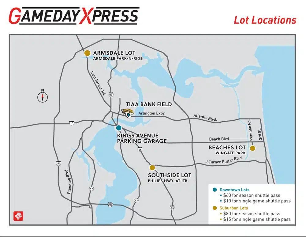 FREE GUIDE] TIAA Bank Field Parking Tips in Jacksonville - 2023