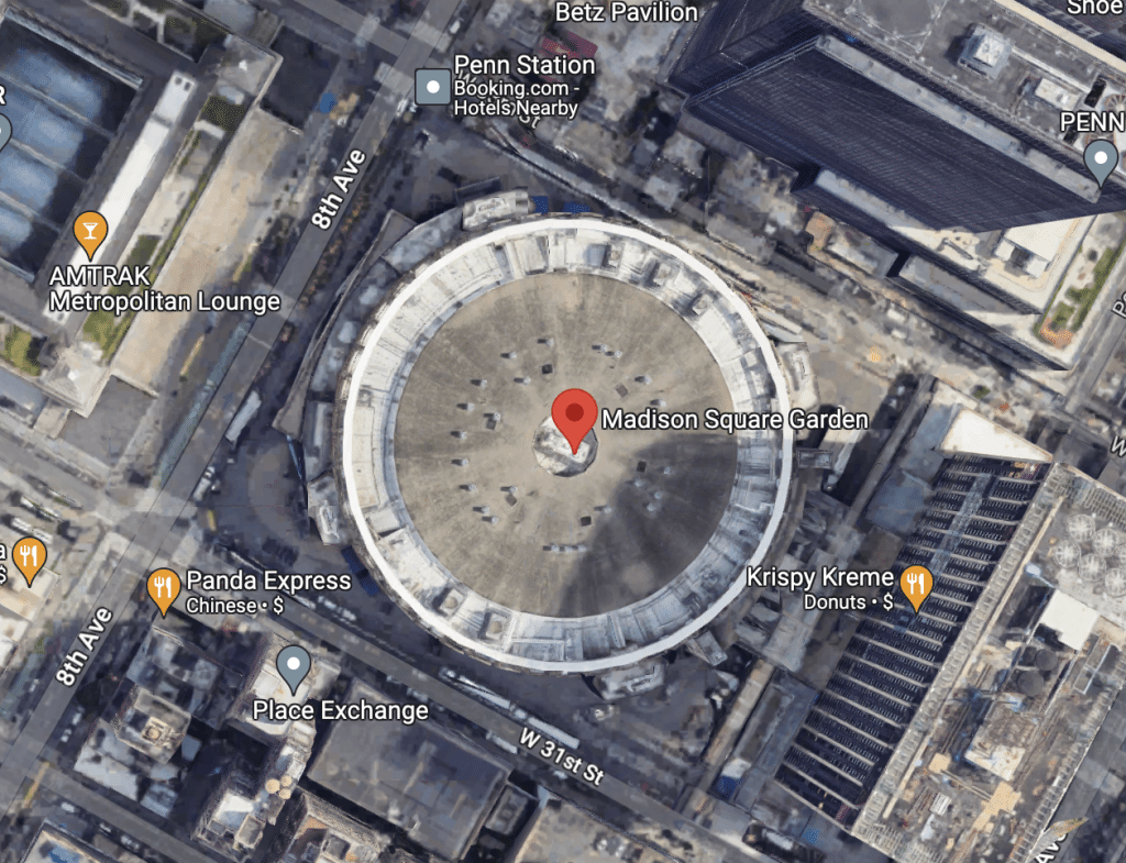madison square garden parking tips overview map