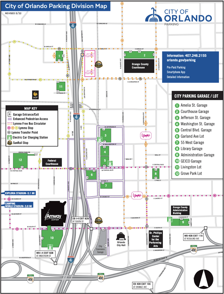 amway center parking tips city of orladno map