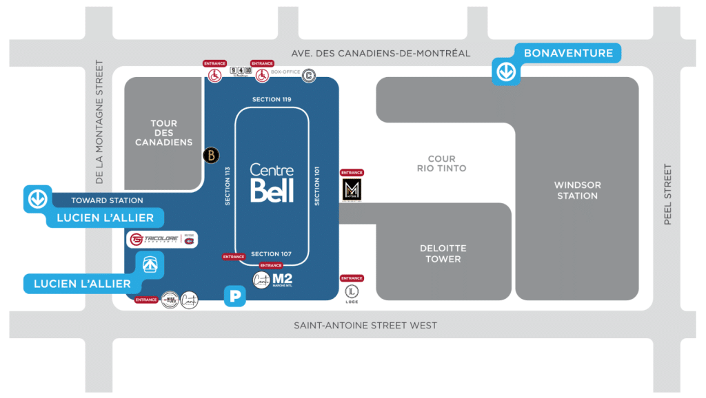 best bell centre parking tips official map