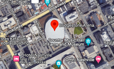 bridgestone arena parking tips in nashville overview map