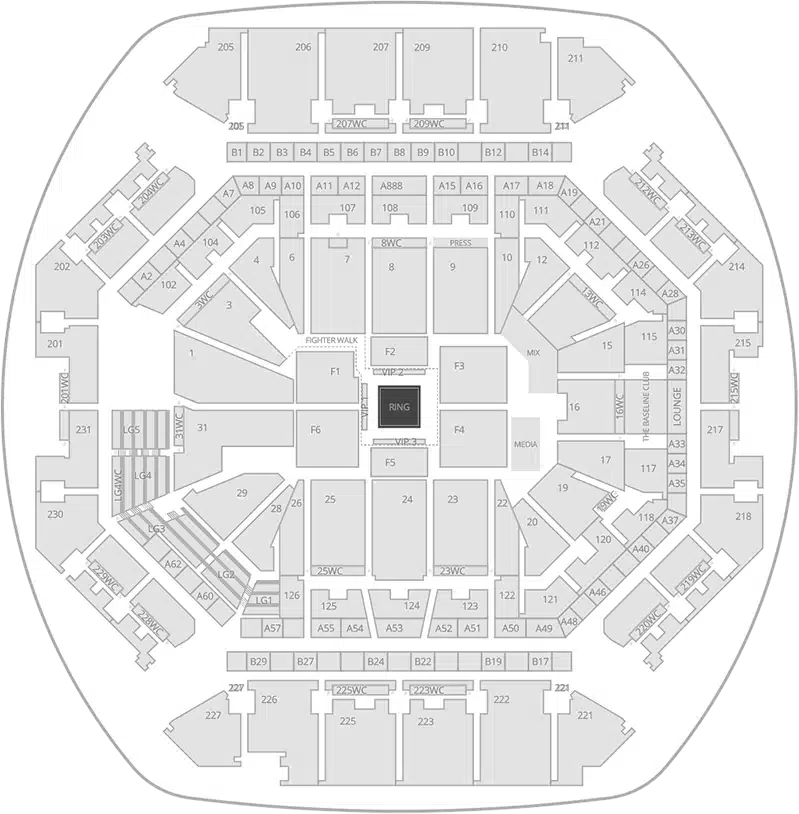 barclays center seating chart for boxing